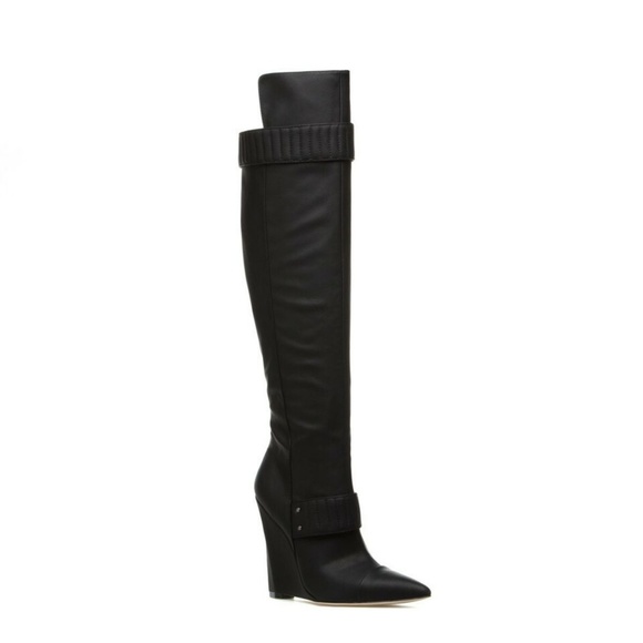 GX Gwen Stefani Hideko knee high wedge boots 8 - Picture 2 of 5